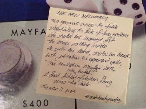 Post It Note Poetry Feb 13