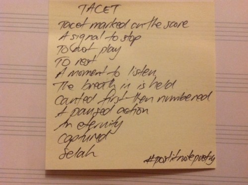 Post It Note Poetry Feb 22