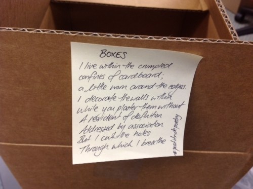 Post It Note Poetry Feb 6