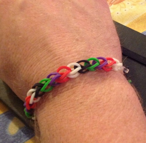The Loom Band my daughter made for me.